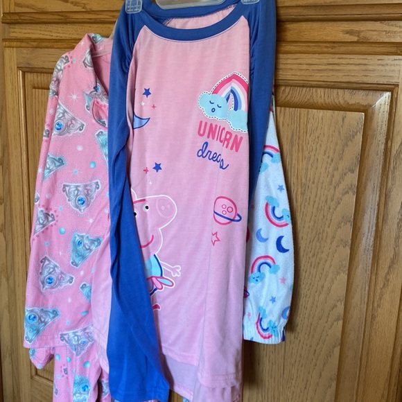 Girls 10-12 pajama sets -4 pair all same size. Bottoms and matching tops. - Picture 4 of 8